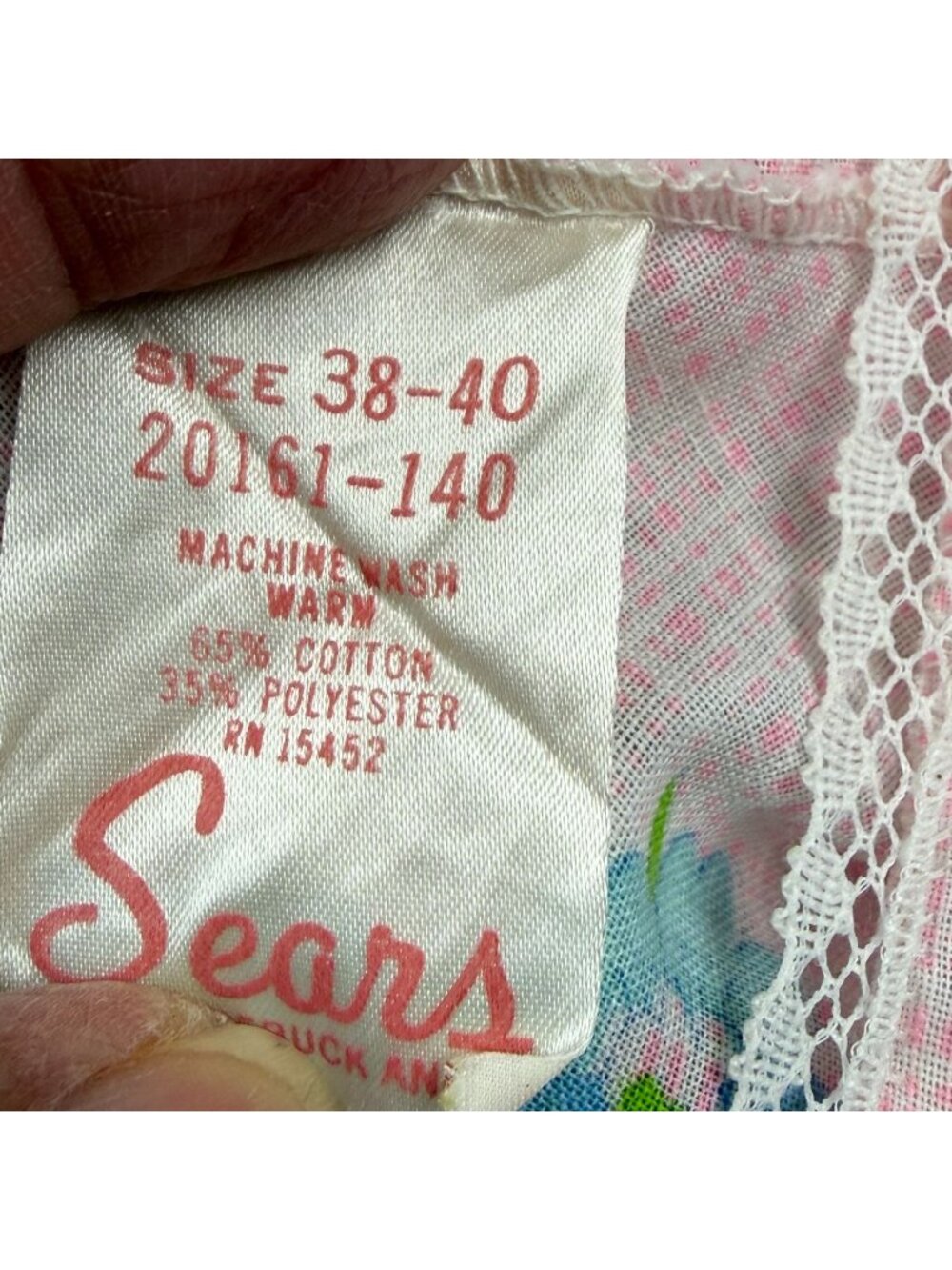 Vintage Night Gowns Lot of 3 Sears and Other Size 38-40 - Picture 4 of 14